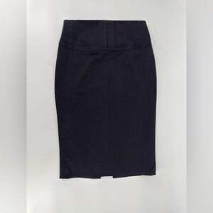 Express Design Studio Black Pencil Skirt – Leopard Lined